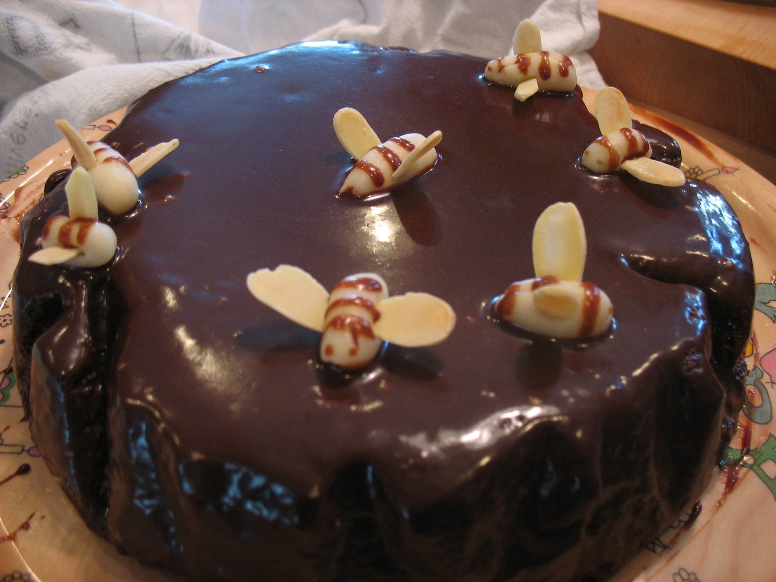 Meduolinis pyragas su šokoladu